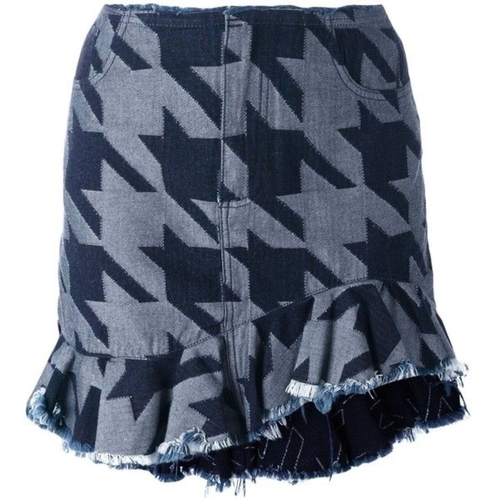 Marques Almeida houndstooth skirt